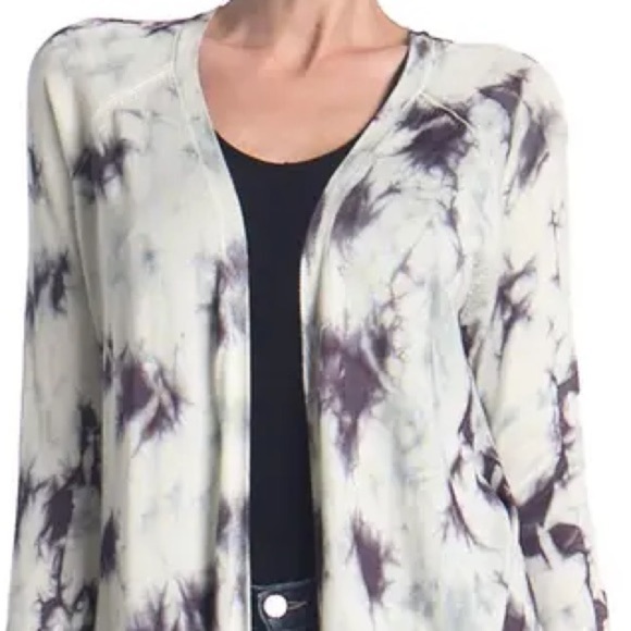 Sweet Romeo Tie Dye Jersey Open Drape Cardigan NWT - Picture 3 of 15